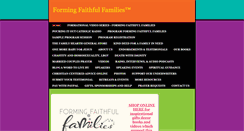Desktop Screenshot of formingfaithfulfamilies.com
