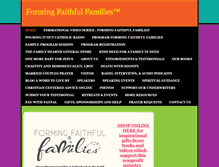 Tablet Screenshot of formingfaithfulfamilies.com